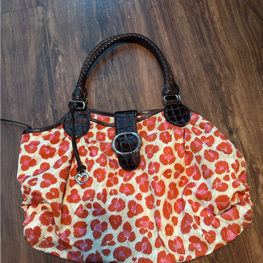 pink leopard brighton purse
